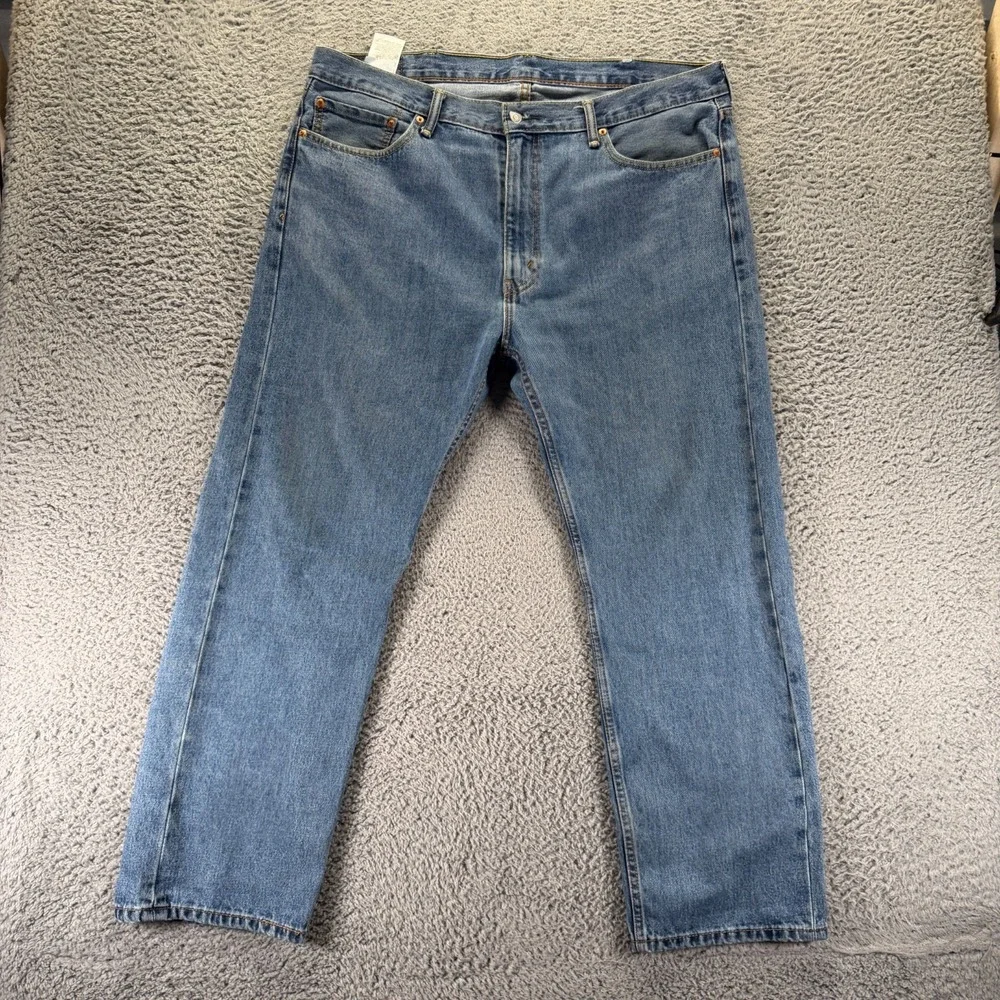 Levi's 505 Jeans Men 40x30 Blue Cotton Denim Straight Travel Workwear Streetwear